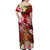 Personalised New Zealand Father's Day Off Shoulder Maxi Dress Happy Father And Child