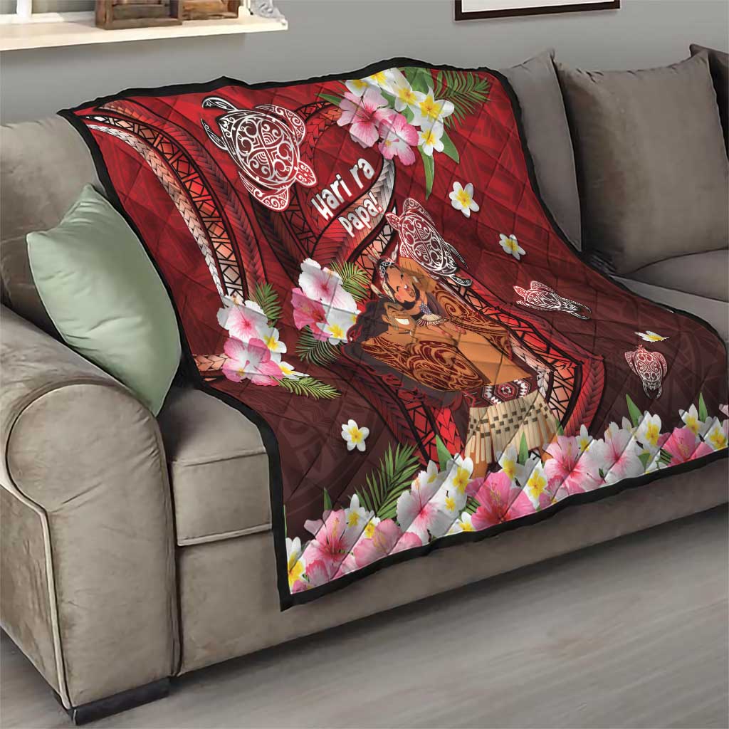 New Zealand Father's Day Quilt Happy Father And Child