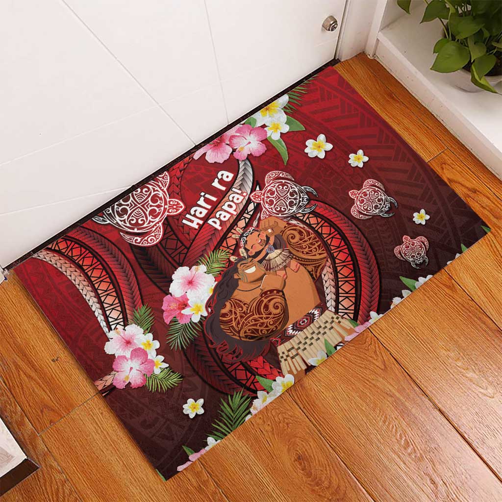 New Zealand Father's Day Rubber Doormat Happy Father And Child