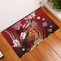 New Zealand Father's Day Rubber Doormat Happy Father And Child