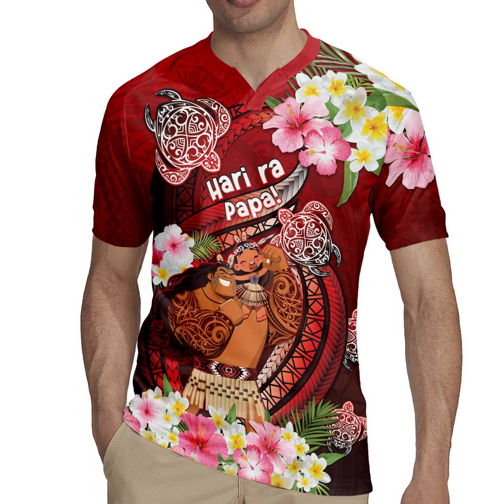 Personalised New Zealand Father's Day Rugby Jersey Happy Father And Child