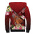 Personalised New Zealand Father's Day Sherpa Hoodie Happy Father And Child