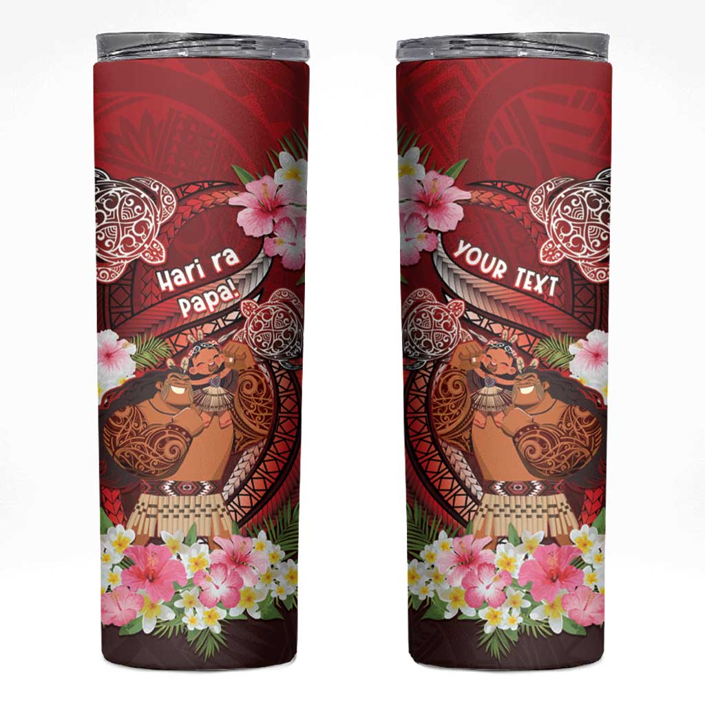 Personalised New Zealand Father's Day Skinny Tumbler Happy Father And Child