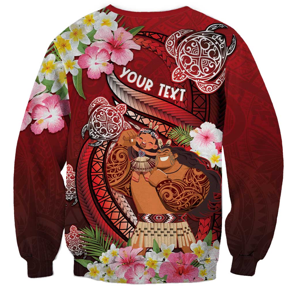 Personalised New Zealand Father's Day Sweatshirt Happy Father And Child