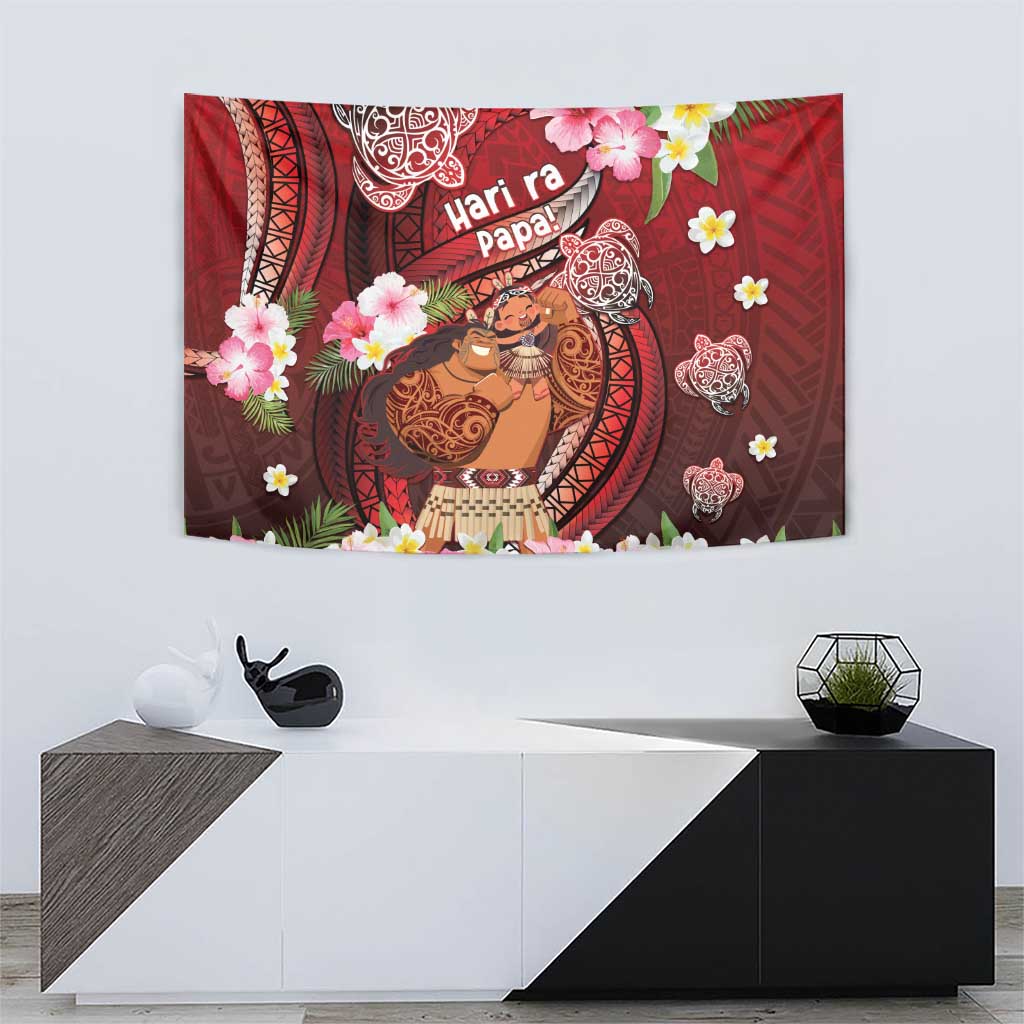 New Zealand Father's Day Tapestry Happy Father And Child