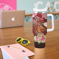 Personalised New Zealand Father's Day Tumbler With Handle Happy Father And Child