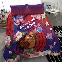 Samoa Father's Day Bedding Set Happy Father And Child