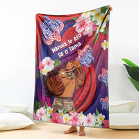 Samoa Father's Day Blanket Happy Father And Child