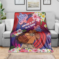 Samoa Father's Day Blanket Happy Father And Child