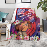 Samoa Father's Day Blanket Happy Father And Child