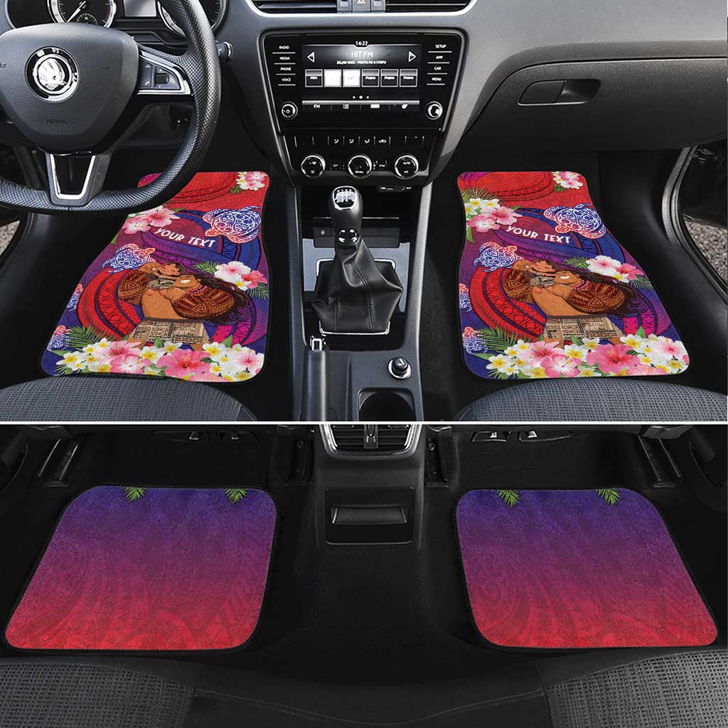 Samoa Father's Day Car Mats Happy Father And Child
