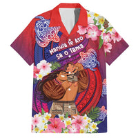 Personalised Samoa Father's Day Family Matching Puletasi and Hawaiian Shirt Happy Father And Child