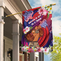 Samoa Father's Day Garden Flag Happy Father And Child