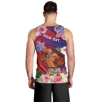 Personalised Samoa Father's Day Men Tank Top Happy Father And Child