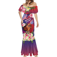 Personalised Samoa Father's Day Mermaid Dress Happy Father And Child