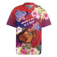 Personalised Samoa Father's Day Rugby Jersey Happy Father And Child