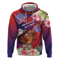 Personalised Samoa Father's Day Zip Hoodie Happy Father And Child