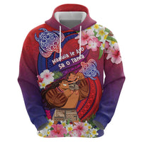 Personalised Samoa Father's Day Zip Hoodie Happy Father And Child