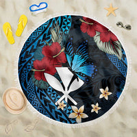 Hawaii Butterfly Beach Blanket Kanaka Maoli Mix Hibiscus