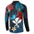 Hawaii Butterfly Button Sweatshirt Kanaka Maoli Mix Hibiscus