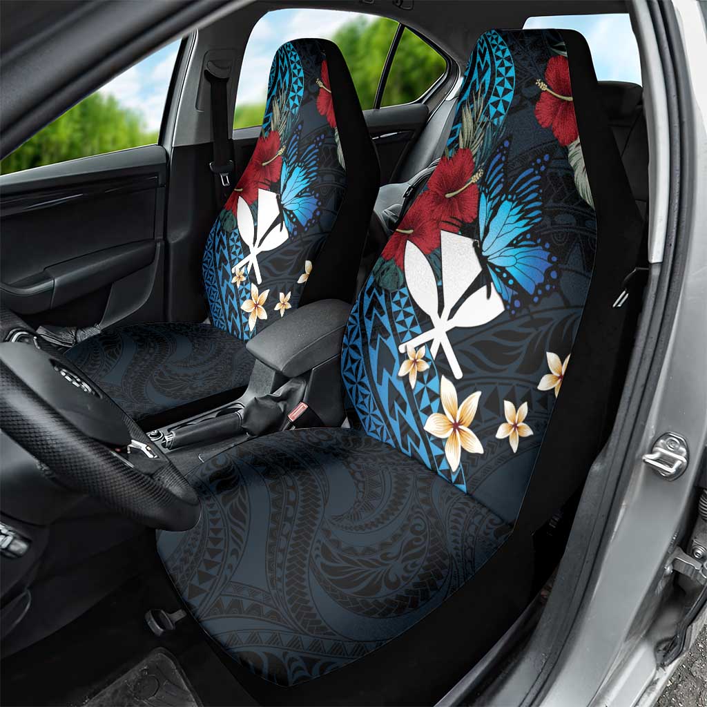 Hawaii Butterfly Car Seat Cover Kanaka Maoli Mix Hibiscus