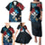 Hawaii Butterfly Family Matching Puletasi and Hawaiian Shirt Kanaka Maoli Mix Hibiscus