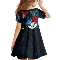 Hawaii Butterfly Family Matching Tank Maxi Dress and Hawaiian Shirt Kanaka Maoli Mix Hibiscus