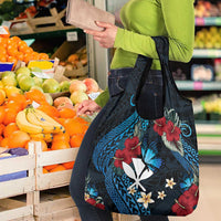 Hawaii Butterfly Grocery Bag Kanaka Maoli Mix Hibiscus