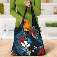 Hawaii Butterfly Grocery Bag Kanaka Maoli Mix Hibiscus