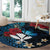 Hawaii Butterfly Round Carpet Kanaka Maoli Mix Hibiscus