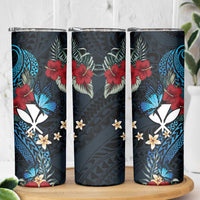 Hawaii Butterfly Skinny Tumbler Kanaka Maoli Mix Hibiscus