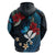 Hawaii Butterfly Zip Hoodie Kanaka Maoli Mix Hibiscus