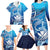 Hawaii Family Matching Long Sleeve Bodycon Dress and Hawaiian Shirt Turtle With Hammerhead Shark Oceanic