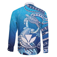 Hawaii Family Matching Off Shoulder Short Dress and Hawaiian Shirt Turtle With Hammerhead Shark Oceanic