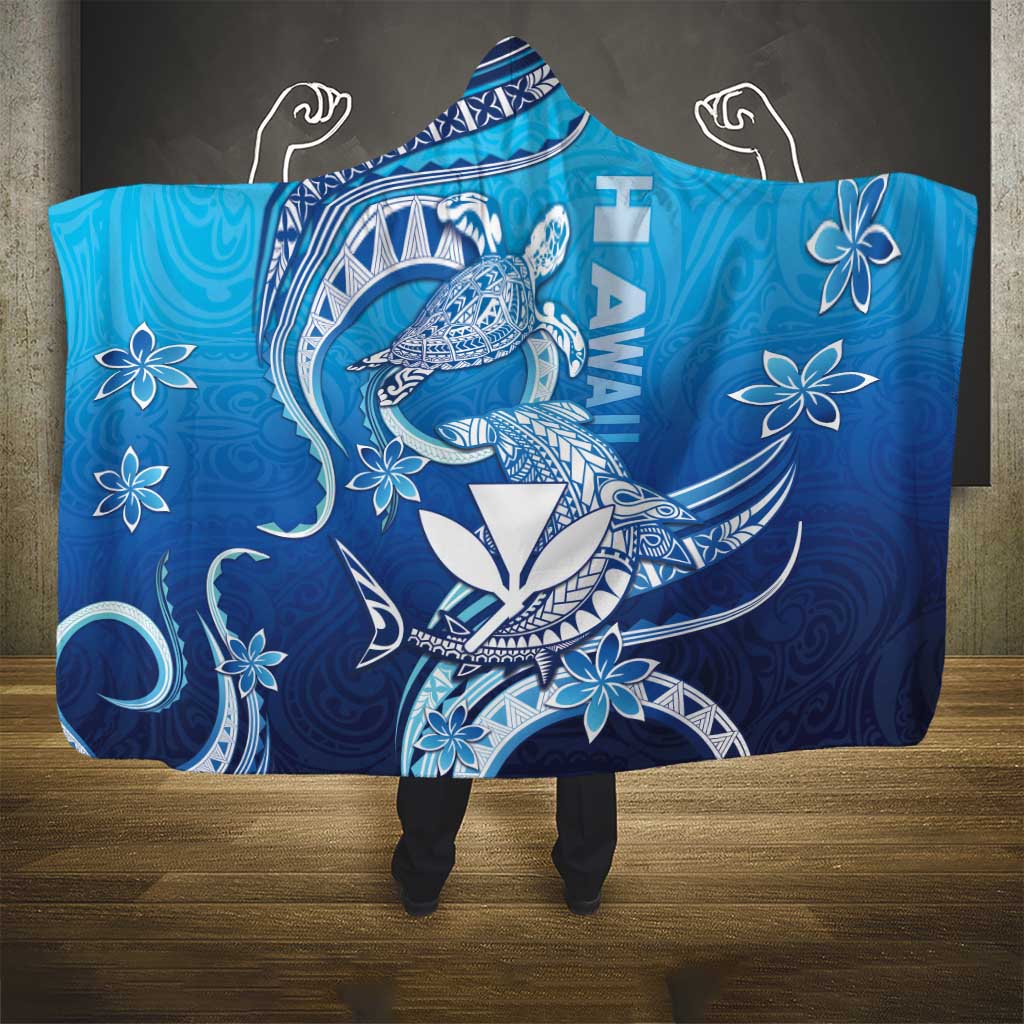 Hawaii Hooded Blanket Turtle With Hammerhead Shark Oceanic