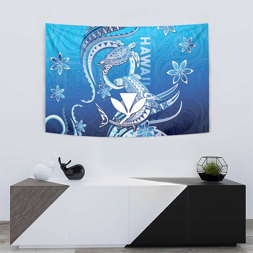 Hawaii Tapestry Turtle With Hammerhead Shark Oceanic