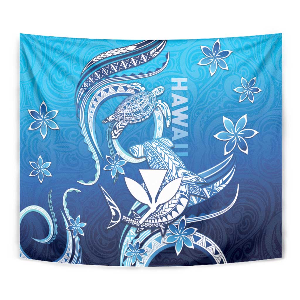Hawaii Tapestry Turtle With Hammerhead Shark Oceanic