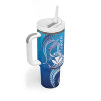 Hawaii Tumbler With Handle Turtle With Hammerhead Shark Oceanic