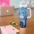 Hawaii Tumbler With Handle Turtle With Hammerhead Shark Oceanic