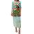 Hawaii Lei Day Family Matching Puletasi and Hawaiian Shirt Hula Girl With Tropical Forest
