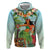 Hawaii Lei Day Hoodie Hula Girl With Tropical Forest