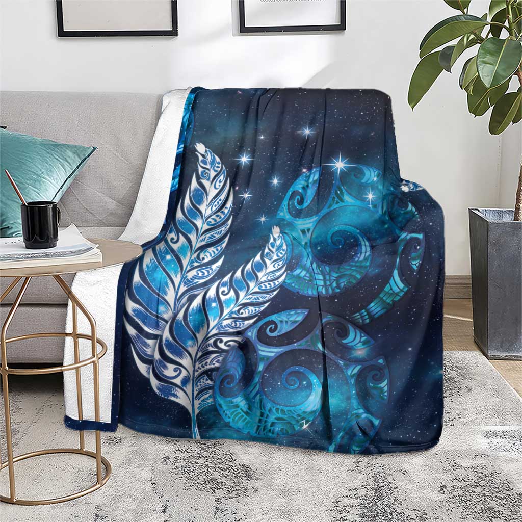 New Zealand Matariki Blanket Maori Koru Mix Silver Fern DT04 - Polynesian Pride
