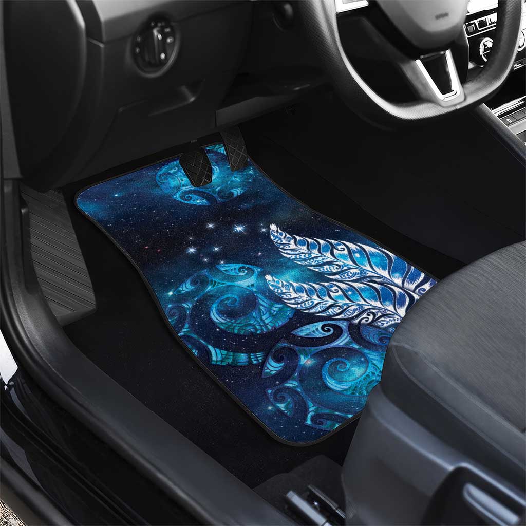 New Zealand Matariki Car Mats Maori Koru Mix Silver Fern DT04 - Polynesian Pride