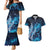 New Zealand Matariki Couples Matching Mermaid Dress and Hawaiian Shirt Maori Koru Mix Silver Fern