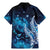 New Zealand Matariki Family Matching Mermaid Dress and Hawaiian Shirt Maori Koru Mix Silver Fern
