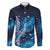 New Zealand Matariki Family Matching Puletasi and Hawaiian Shirt Maori Koru Mix Silver Fern