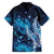 New Zealand Matariki Family Matching Short Sleeve Bodycon Dress and Hawaiian Shirt Maori Koru Mix Silver Fern