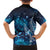New Zealand Matariki Family Matching Summer Maxi Dress and Hawaiian Shirt Maori Koru Mix Silver Fern