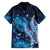 New Zealand Matariki Family Matching Summer Maxi Dress and Hawaiian Shirt Maori Koru Mix Silver Fern