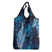 New Zealand Matariki Grocery Bag Maori Koru Mix Silver Fern